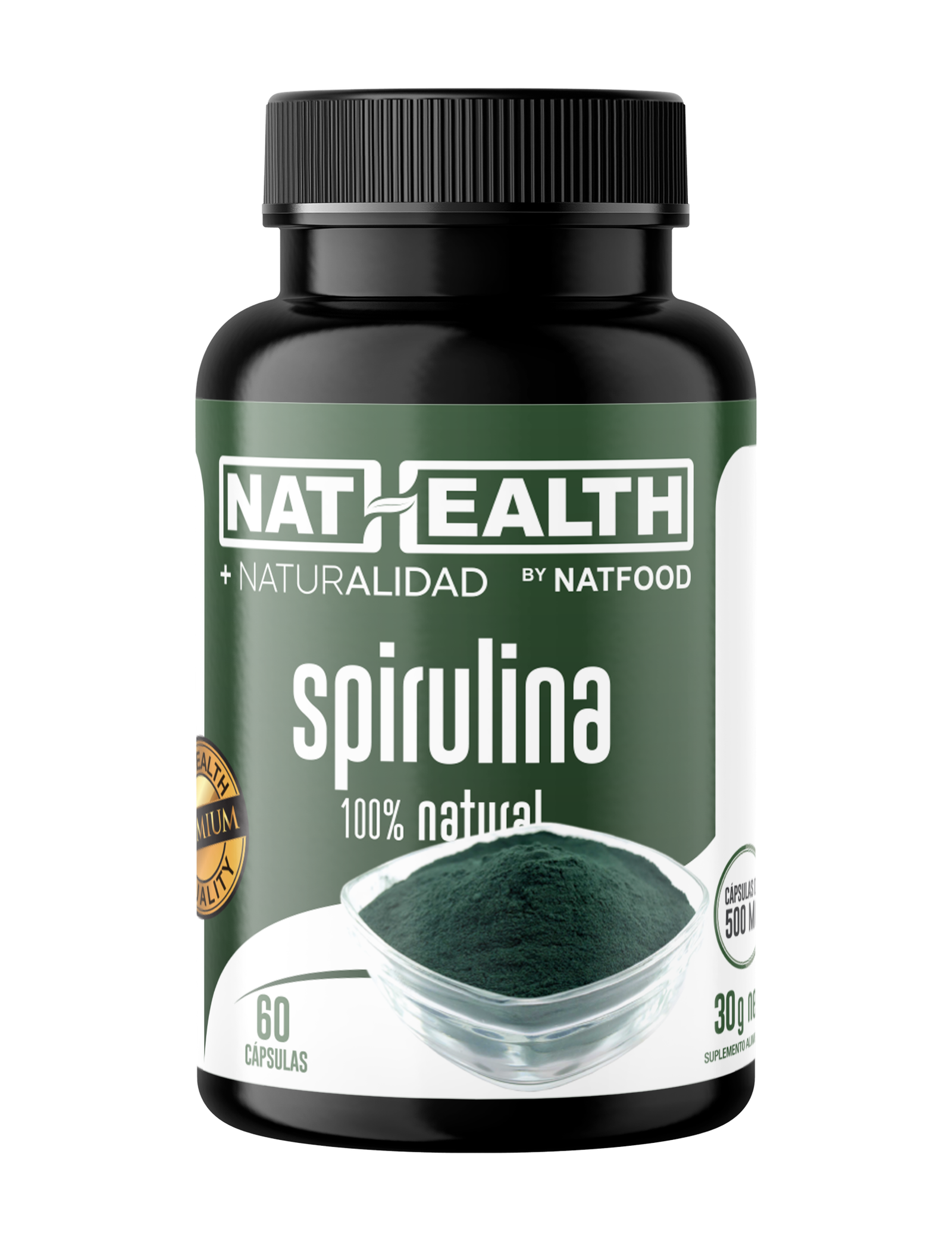 Spirulina 500 Mg 60 capsula Nathealth 1 ESPIRULINA-500-RECT
