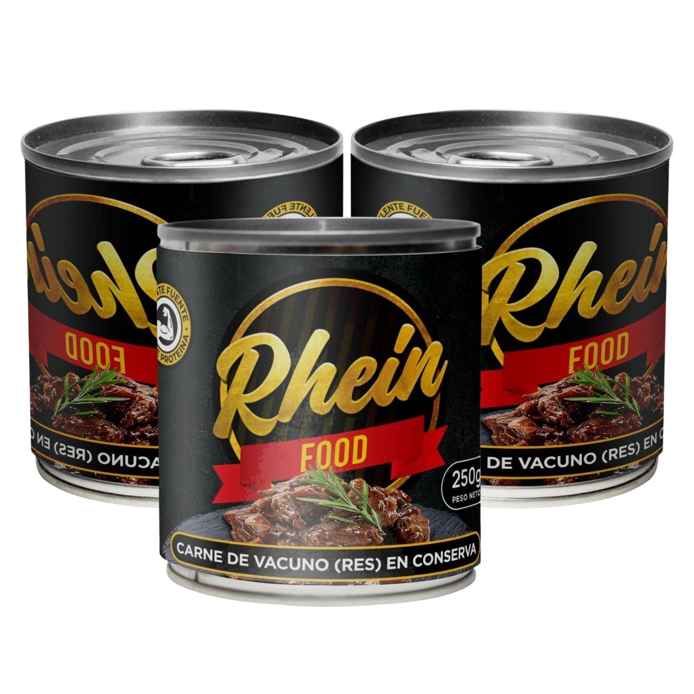 Tripac Rhein Food Carne de vacuno (res) en conserva 250 gr 1 Rhein Food